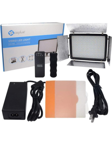 Kit de Iluminación LED Mcoplus MCOLED520A, 3200-5500K, Control Remoto Kit de Iluminación LED Mcoplus MCOLED520A, 3200-5500K, Control Remoto