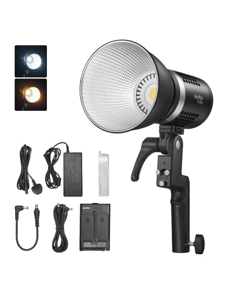Luz de Video LED Godox ML30Bi Portátil Bi-Color 2800K-6500K Luz de Video LED Godox ML30Bi Portátil Bi-Color 2800K-6500K