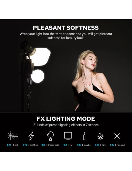 Luz de Video LED Godox ML30Bi Portátil Bi-Color 2800K-6500K Luz de Video LED Godox ML30Bi Portátil Bi-Color 2800K-6500K