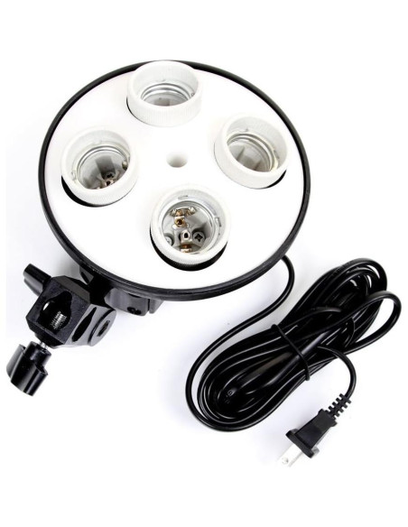 Adaptador de Lámpara E27 4-en-1 FocusFoto con Soporte para Paraguas Adaptador de Lámpara E27 4-en-1 FocusFoto con Soporte para Paraguas