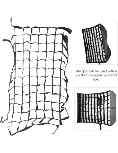 Rejilla Celular para Softbox 50x70cm - Nailon - Fotografía Estudio