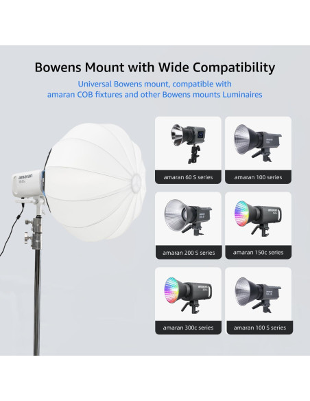 Linterna 65 amaran Modificador de Luz Suave 65 cm Bowens Linterna 65 amaran Modificador de Luz Suave 65 cm Bowens