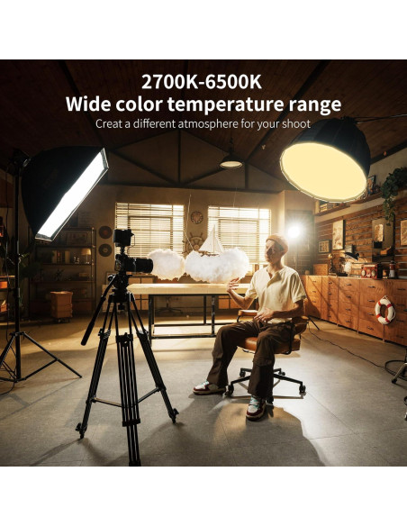 Luz de Video ZHIYUN B100 100W COB LED 2700K-6500K CRI 96+ Luz de Video ZHIYUN B100 100W COB LED 2700K-6500K CRI 96+
