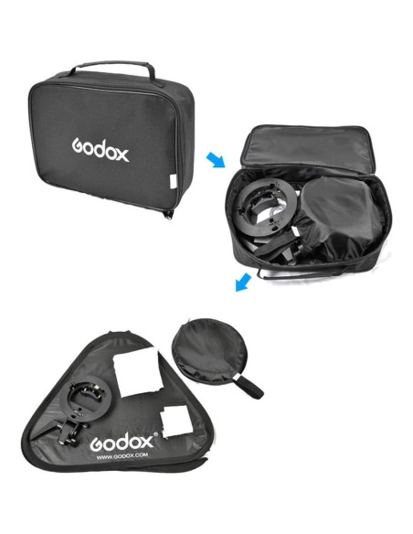 Softbox Godox Tipo S 80x80cm con Soporte Plegable para Flash Softbox Godox Tipo S 80x80cm con Soporte Plegable para Flash