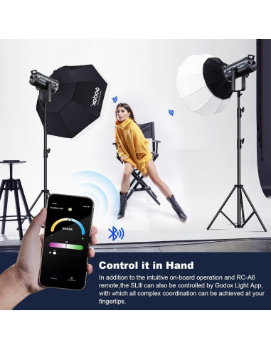 Godox SL150IIIBi Luz Continua Bi Color LED 160W 2800-6500K