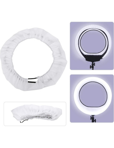 Difusor Softbox de Luz de Anillo Estink 36cm Blanco Nylon