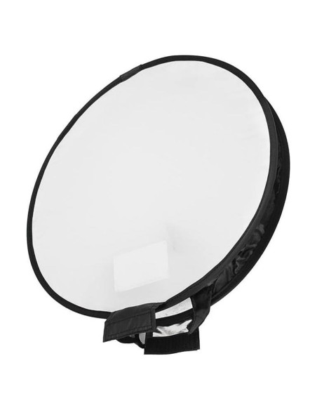 Difusor Softbox Redondo Reflex Camera 30cm Tela Negra+Blanca Difusor Softbox Redondo Reflex Camera 30cm Tela Negra+Blanca