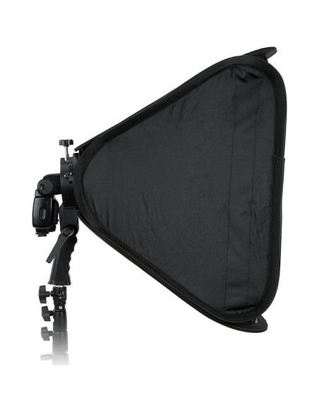 Softbox Plegable Fotodiox 60x60cm con Soporte para Flash Softbox Plegable Fotodiox 60x60cm con Soporte para Flash