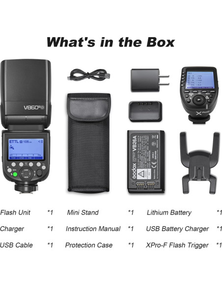 Flash Godox V860III-O Speedlite TTL HSS 1/8000s GN60 Flash Godox V860III-O Speedlite TTL HSS 1/8000s GN60