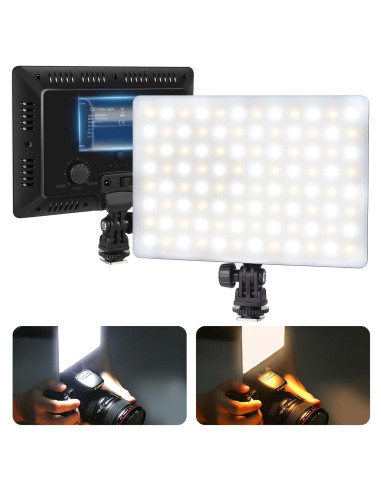 Luz de Video LED Mettlelite SL100D Bi-Color 3200K-5600K