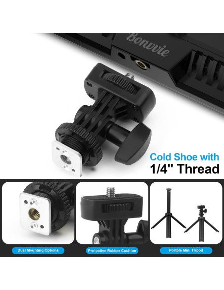 Luz de Video LED 22.86 cm Bonvvie Regulable 3000-6500K Luz de Video LED 22.86 cm Bonvvie Regulable 3000-6500K