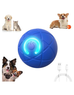 Pelota Temblorosa Inteligente para Perros Huooerpthuore Azul