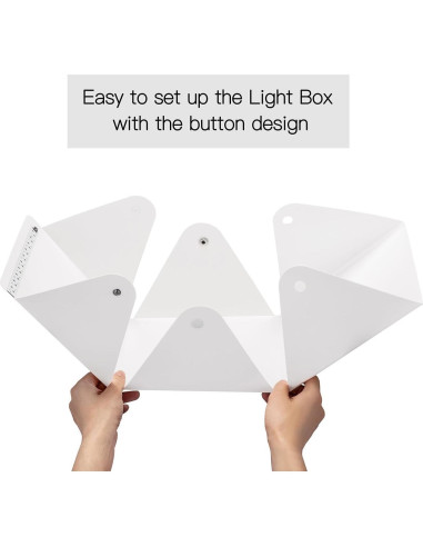 Kit de Estudio Fotográfico Plegable Depthlan con Luz LED
