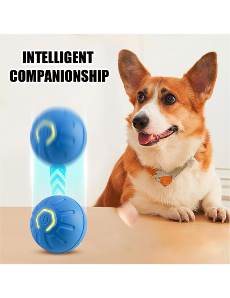 Pelota Temblorosa Inteligente para Perros Huooerpthuore Azul Pelota Temblorosa Inteligente para Perros Huooerpthuore Azul