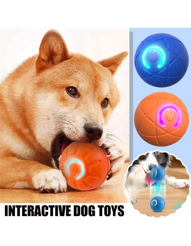 Pelota Temblorosa Inteligente para Perros Huooerpthuore Azul