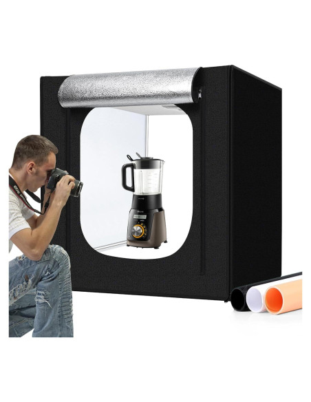 Caja de Luz para Fotografía 81x81 cm Hongbang con 405 LED Caja de Luz para Fotografía 81x81 cm Hongbang con 405 LED