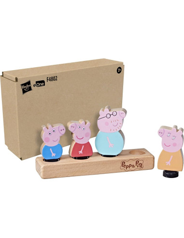 Figuras de Madera Peppa Pig - Set 4 Personajes 2+