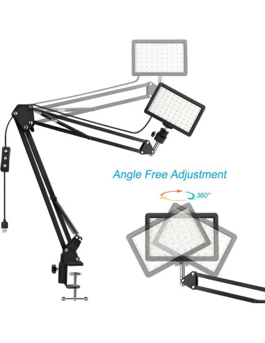 Kit de Luces LED Regulables Unicucp 2400-6800K con Soporte