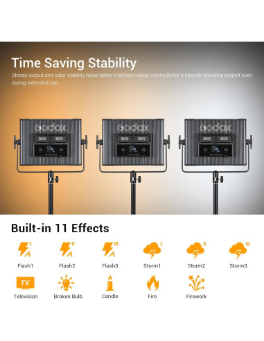 Luz de Video LED Bicolor Godox LDX50Bi 65W 2800K-6500K