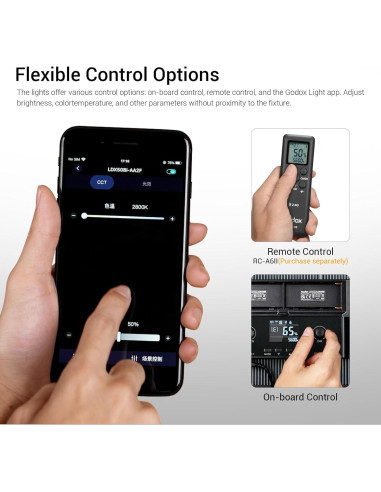 Luz de Video LED Bicolor Godox LDX50Bi 65W 2800K-6500K