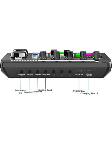 Tablero de Sonido Saycker con Bluetooth y Efectos LED 23x15cm