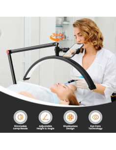 Luz de Pestañas LED Andoer HD-M700X Ajustable 36W 2