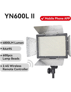 Yongnuo YN600L II Luz de Video LED Ajustable 3200K-5600K 2