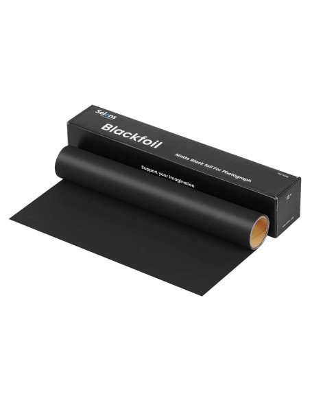 Foil Negro Mate Selens 30.48cm x 7.62m para Fotografía Foil Negro Mate Selens 30.48cm x 7.62m para Fotografía