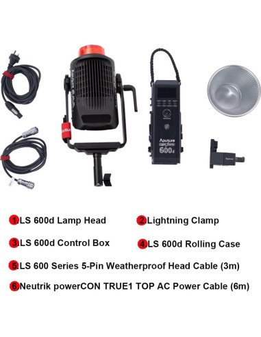 Luz LED de Video Aputure LS 600d V-Mount 600W CRI 96