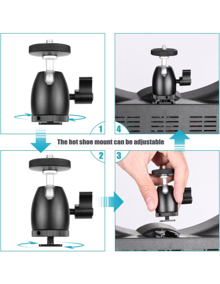 Soporte de Cabeza de Bola Mini Neewer para Teléfono y Cámara Soporte de Cabeza de Bola Mini Neewer para Teléfono y Cámara