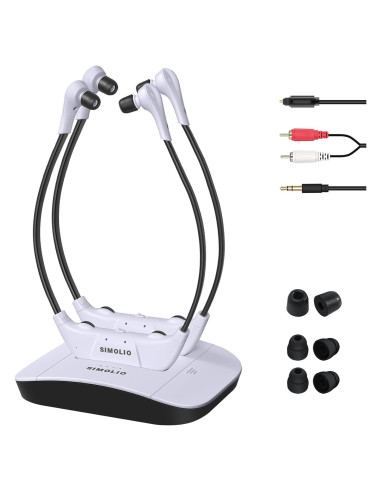 Auriculares Inalámbricos SIMOLIO SM-824D2 para TV con Batería