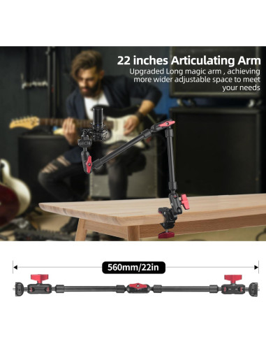 Brazo Mágico Hemmotop 55.88cm con Abrazadera Ajustable