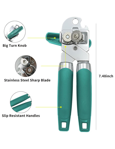 Abrelatas Manual Safring W1 Aqua Sky Acero Inoxidable 20cm Abrelatas Manual Safring W1 Aqua Sky Acero Inoxidable 20cm