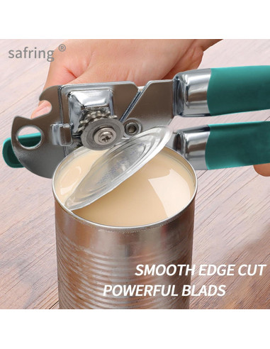 Abrelatas Manual Safring W1 Aqua Sky Acero Inoxidable 20cm