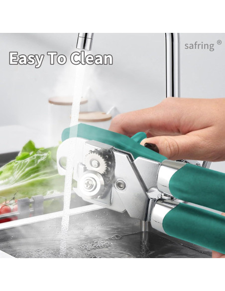 Abrelatas Manual Safring W1 Aqua Sky Acero Inoxidable 20cm Abrelatas Manual Safring W1 Aqua Sky Acero Inoxidable 20cm
