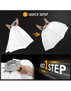 Softbox Invertido TARION 65cm con Montura Bowens y Bolsa 2