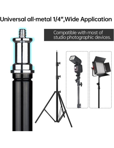 Soporte de Luz JINBEI 200cm Plegable Metal 4Kg Capacidad