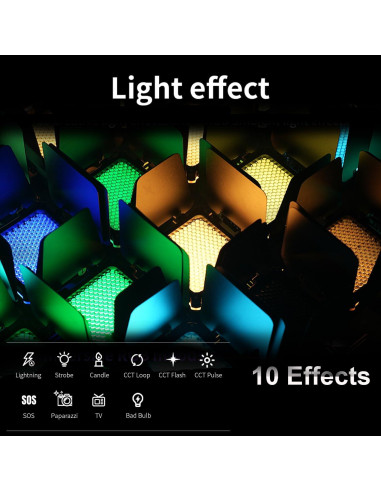 Luz de Video Bi-Color ZHIYUN FIVERAY M20 20W Portátil 4500mAh