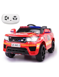 Camión de Bomberos TOBBI 12V Control Remoto Rojo