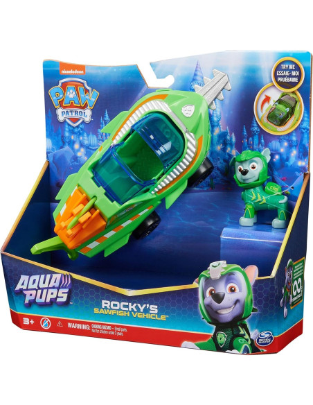 Vehículo de Rescate Pez Sable Rocky Aqua Pups 24x10cm Vehículo de Rescate Pez Sable Rocky Aqua Pups 24x10cm