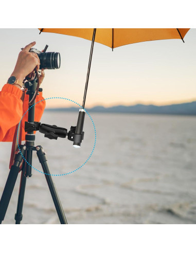 Abrazadera Doble Ajustable TEKCAM para Cámara y Accesorios