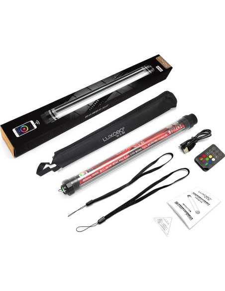 Luz LED Portátil LUXCEO P7RGB Pro con Control APP 12 Modos Luz LED Portátil LUXCEO P7RGB Pro con Control APP 12 Modos