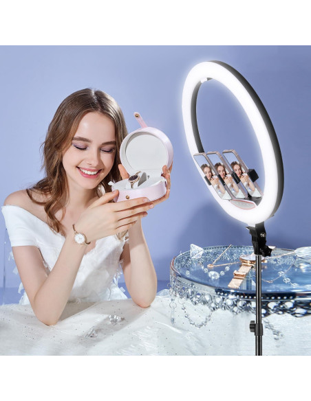 Anillo de Luz LED Zomei 18" Regulable 58W 5500K para Maquillaje Anillo de Luz LED Zomei 18" Regulable 58W 5500K para Maquillaje