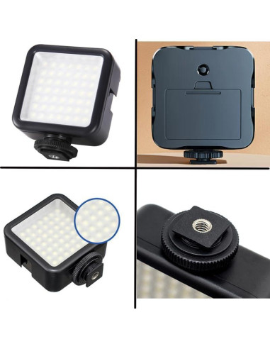 Luz de Video LED Dimmable HuaerHui 800Lm 5600K para Cámaras DSLR