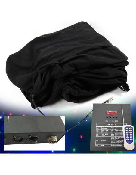 Cortina de luces LED YBkagut 3x2m DMX para bodas y fiestas Cortina de luces LED YBkagut 3x2m DMX para bodas y fiestas