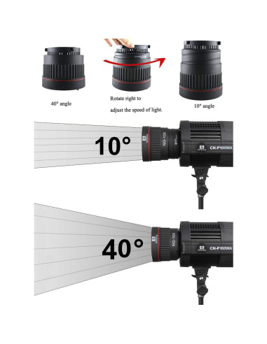 Adaptador de Lente Fresnel EXMAX NG-10X para Montaje Bowens