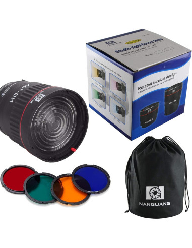Adaptador de Lente Fresnel EXMAX NG-10X para Montaje Bowens