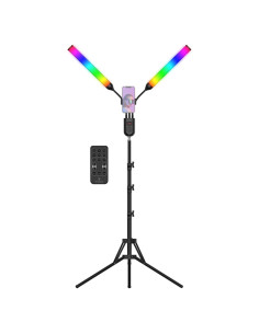 Luz LED RGB Andoer con Soporte de Trípode 1.6M y Control Remoto