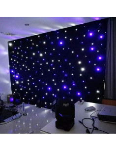 Cortina de Fondo LED 6.1m x 3.05m Briczuna con Estrellas 2