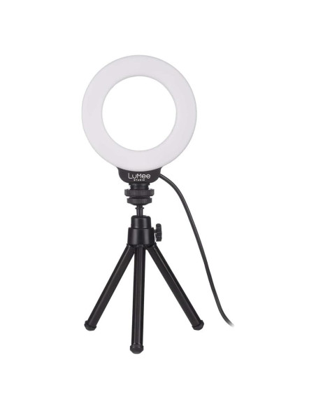 Luz de Anillo LuMee Studio 4" con Soporte y Clip - Negro Luz de Anillo LuMee Studio 4" con Soporte y Clip - Negro